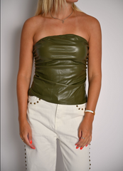 Going Out Tube Top- Green