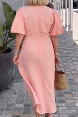 Shaylaâ„?- Elegant V-Neck Dress