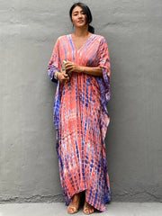 Tie-Dye Printed Luxe Throw-On