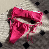 Bold High-Waist Bikini �Satin Glow