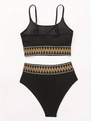 Refined Triangle Bikini �Crisscross Style