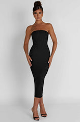 Amore Midi Dress - Black