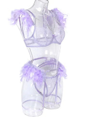 Angel In Disguise 4-Piece Cosplay Lingerie Set