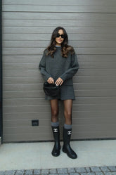 Amber - Chic Knit Skirt Set (Top + Skirt)
