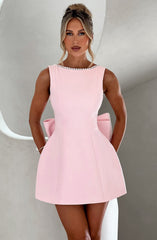 Carrie Mini Dress - Blush