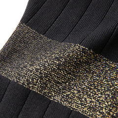 Lurex Trim Sweater Dress