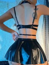 Cosplay Leather Uniform Lingerie - Stockings Included