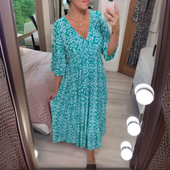 Isabellaâ„?- Boho Printed Dress