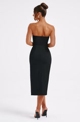 Emmaline Midi Dress - Black