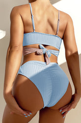 Elegant High-Waist Bikini �Halter Luxe