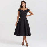 Elida Black Mini Dress