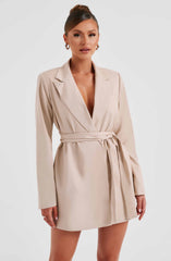 Heather Suit Dress - Beige