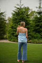 Summer Tan Top - Blue