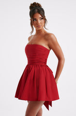 Katrina Mini Dress - Red m