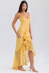 Sunset Ruffle Mesh Dress