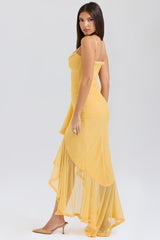 Sunset Ruffle Mesh Dress