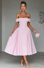 Miranda Midi Dress - Blush
