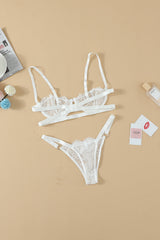 Neon Lace Balconette Bralette Lingerie Set