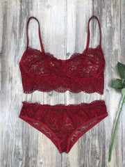 Never Ever Lace 2 Piece Set - Lingerie