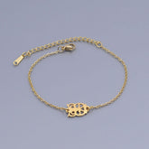 100% Stainless Steel Dainty Wise Owl Charm Bracelet