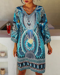Emeliaâ„?- Vibrant Bohemian Print Dress