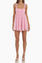 Floral Organza Baby Doll Dress
