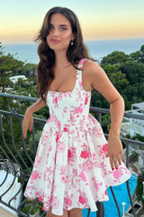 Printed Corest Mini Cami Dress