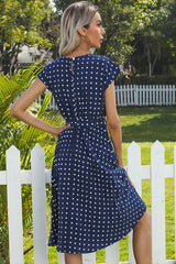Elegant Polka Dot Boho Dress