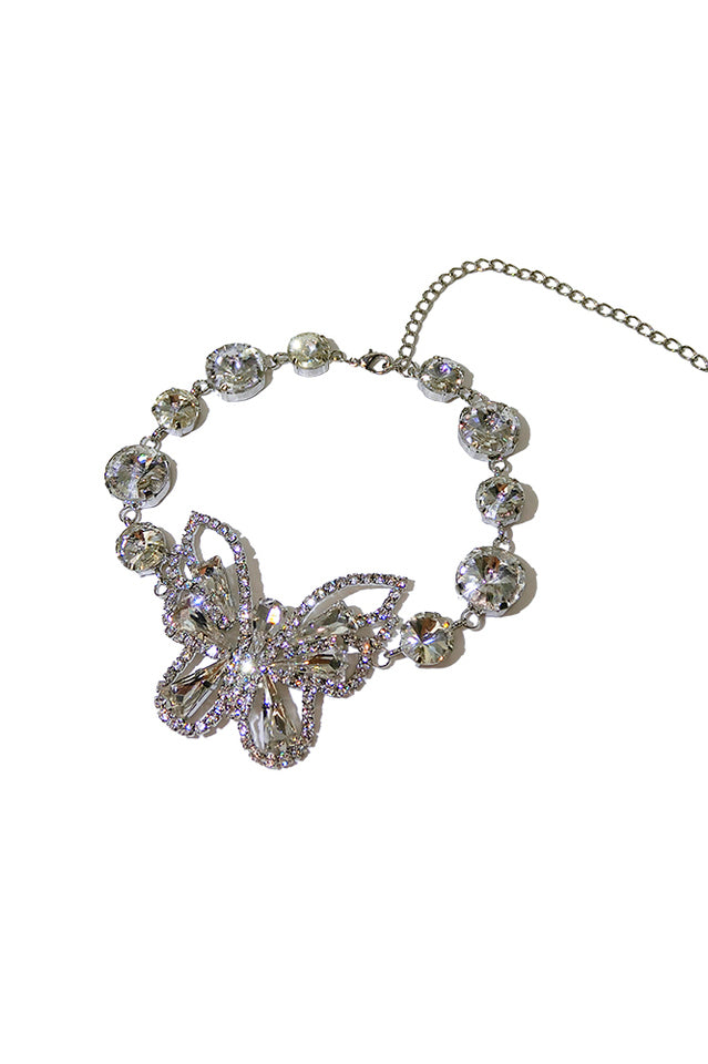Butterfly Charm Choker Necklace