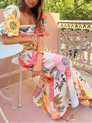 LILAâ„?- Maxi Dress with Floral Print