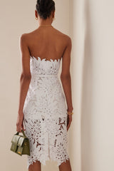 Paulina Lace Midi Dress