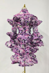 Celestial Frill Mini Dress
