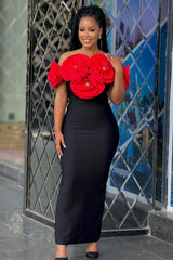 Solene Flower Bandage Dress