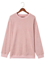 Round Neck Dropped Shoulder Sweatshirt