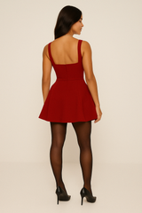 Elegant Slim Sleeveless Sexy Chic Christmas Party Dress