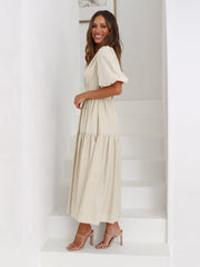 Luciaâ„?- V-Neck Puff Dress