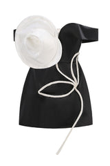 Tina 3D Flower Embellished Mini Dress