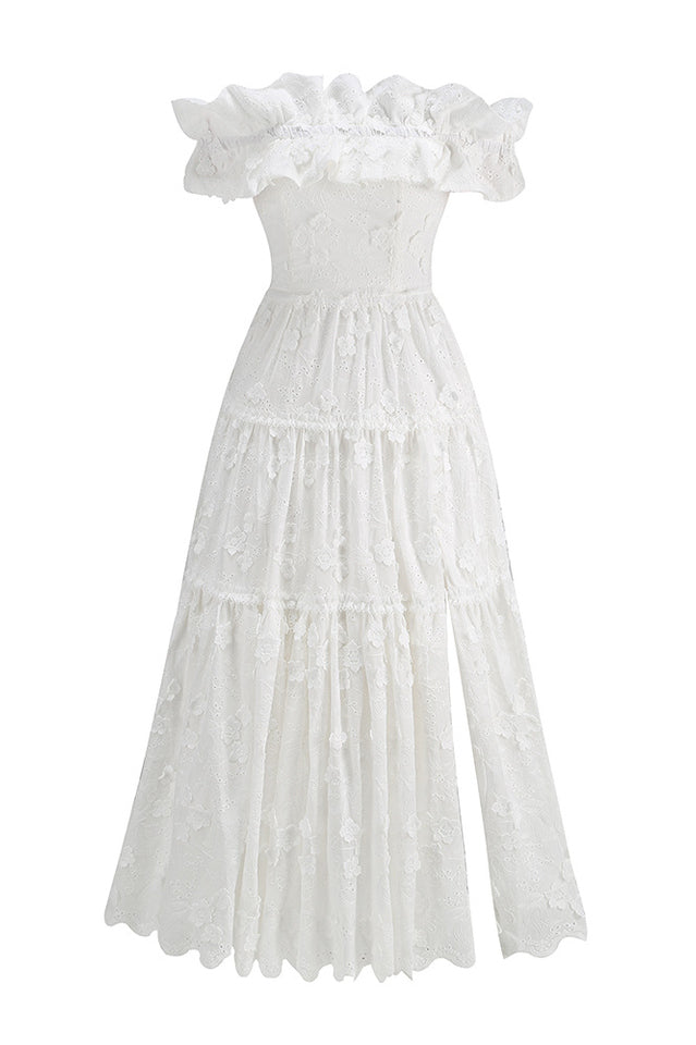 Piccola Off Shoulder Midi Dress