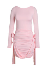 Amelia Blush Mini Dress