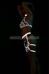 Club Dresses Dance Costumes Reflective Harness