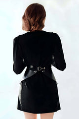 Stylish Women's Belt, Stylish Women's Belt, Leather Corset Belt Over Dress