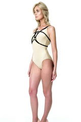 Stylish and Stylish Leather Harness Over Dress