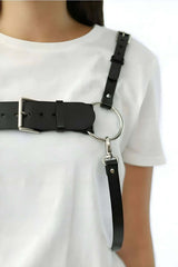 Stylish Leather Women's Belt, Leather Belt Over Dress
