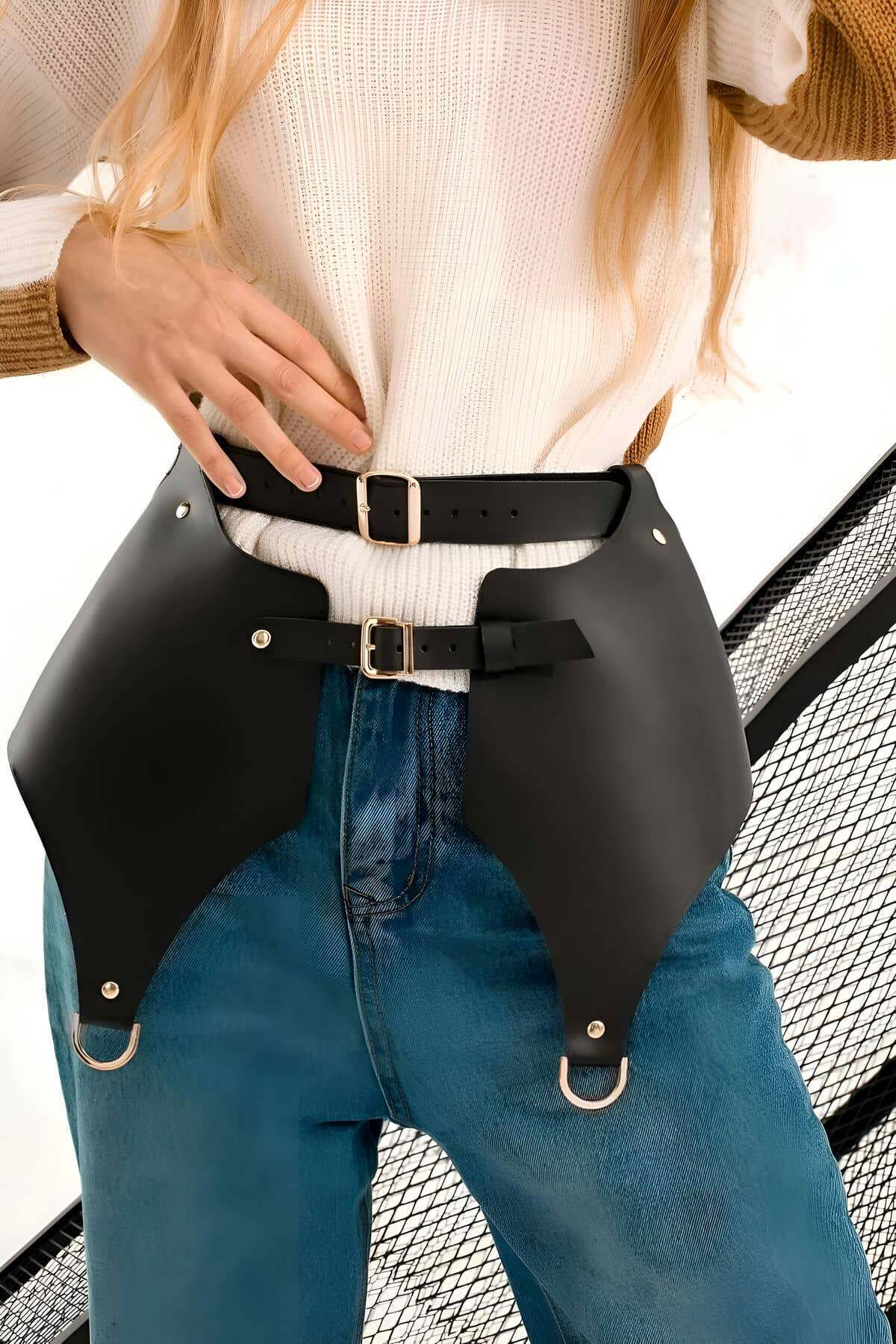 Sexy Leather Skirt Harness for Daily Use