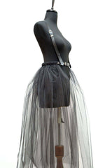 Long Tulle Harness Skirt