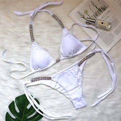 Sculpted Triangle Bikini â€?Halter Luxe