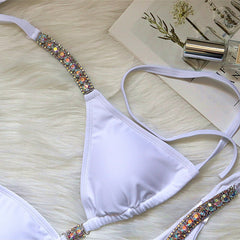 Sculpted Triangle Bikini â€?Halter Luxe