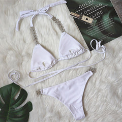 Boho Triangle Bikini â€?Satin Glow