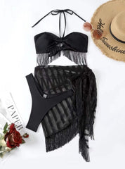 Allure Strappy Swimsuit â€?Tropical Bloom