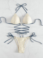 Chic Triangle Bikini â€?Tropical Bloom